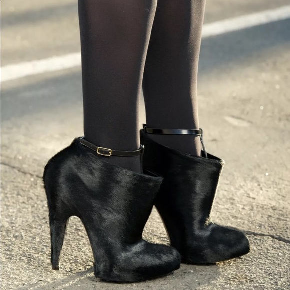 Givenchy Calf Hair Ankle Boots 39.5 - Picture 2 of 8